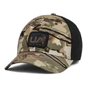UNDER ARMOUR Men's Hunt UA Forest 2.0 Camo/Black/Timber Trucker Hat (1386655-988-OSFM) - Under Armour