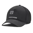 UNDER ARMOUR Men's Freedom Black/Black/Steel Trucker Cap (1351640-001-OSFA) - Under Armour
