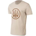 BERETTA Men's Trident Logo Sand Dune SS T-Shirt (TS228T1890012D) - Beretta