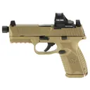 FN AMERICA FN509M Tactical 9mm 4.5in 2mags: (1)-24rd and (1)-15rd Semi-Auto Pistol w/ Holosun 407C Red Dot Sight (66-101938) - FN