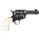F.LLI PIETTA Great Western II Liberty 9mm 3.5in 6rd White Polimer Grip Revolver (GW9LLE312NMUI) - Pietta