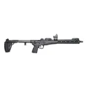 KEL-TEC SUB-2000 Gen 3 9mm Luger 16.15in 15rd Glock Compatible Semi-Automatic Rifle w/ Viridian RFX11 and MagPul Flip Sights (SUB2K9GLKBLKD) - Kel-Tec
