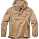 BRANDIT INDIVIDUAL WEAR Light Windbreaker Camel Quarter Zip Pullover (3162-20070) - Brandit Individual Wear