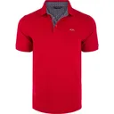 DRAKE Men's Pique Logo Chili Pepper Red Polo (DS4090-CPR) - Drake