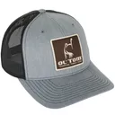 DRAKE Ol' Tom Mesh Back Patch Grey/Black OSFM Cap (OT3555-GRB) - Drake Waterfowl