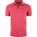 DRAKE Men's Pique Logo Slate Rose Polo (DS4090-SLR) - Drake