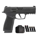 SIG SAUER P365-XMACRO TACPRO 9mm 3.7in 3x 17rd / 2x 21rd Mags Black Pistol with Savior Bag (365XCA-9-BXR3-MS-TACPRO) - Sig Sauer