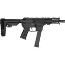 CMMG Banshee MkGs 9mm 5in 33rd Armor Black Pistol w/ Ripbrace (99A890F-AB) - CMMG