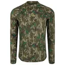 DRAKE Men's Early Bird Mossy Oak Greenleaf LS Performance Crew (OT0009-012) - Drake