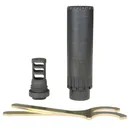 YANKEE HILL MACHINE CO Resonator K 30 Caliber 5.56in Rifle Suppressor with QD Mount/Muzzle Brake (YHM-2150-MB-24) - Yankee Hill Machine