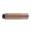 DEAD AIR ARMAMENT Sandman X 7.62 GMS FDE Low Back Pressure Silencer w/ DA455 Xeno Adapter (SMXXNFDE) - Dead Air Silencers