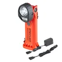STREAMLIGHT Survivor Pivot Magnet Orange Dual Beam Flashlight w/ 120V/100V AC/12V DC Charger (91830) - Streamlight