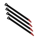 MAGPUL DAKA 12in 4-Pack Black/Red Gear Strap (MAG1442BLK) - Magpul Industries