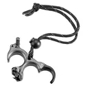 T.R.U. BALL ARCHERY HBC Flex 3 or 4 Finger Black Tungsten Brass Medium Release (THBF-BT-M) - TRU Ball