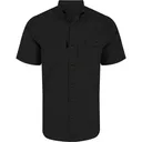 DRAKE Mens Wingshooter Trey Cotton Solid Caviar Black SS Shirt (DS2620-CAB) - Drake