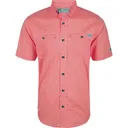 DRAKE Mens Frat Gingham Check Button-Down Chili Pepper Red SS Shirt (DS2265-CPR) - Drake
