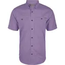 DRAKE Mens Frat Gingham Check Button-Down Petunia Purple SS Shirt (DS2265-PEP) - Drake