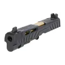 SIG SAUER P320 Spectre Comp Full-Size 9mm Optic Ready Integrated Compensator 4.7in Complete Black Slide And Gold Threaded Barrel Assembly (8901002) - Sig Sauer