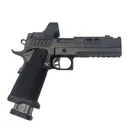ICARUS PRECISION Double Stack 1911 Grip Module w/ Matte Black Ano Main String Housing (DS_1911_FS_BLK) - Icarus Precision