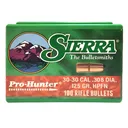 SIERRA Pro-Hunter 30 Caliber 125Gr Hollow Point Flat Nose 100/Box Rifle Bullets (2020) - Sierra