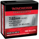 WINCHESTER AMMO 7.62x39mm 123Gr 100rd Power Point Reloading Bullets (WB762P123X) - Winchester Ammo