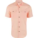 DRAKE Mens Frat Gingham Check Button-Down Peach Pearl Tonal SS Shirt (DS2265-PPT) - Drake