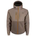 DRAKE Men's MST Hole Shot Hooded Windproof Eqwader Full Zip Mud Brown Jacket (DW7390-MDB) - Drake