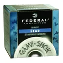 FEDERAL Game-Shok 12 Gauge 2.75in #4 Lead Ammo, 25 Round Box (H1264) - Federal