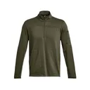 UNDER ARMOUR Mens Rival Fleece Tactical Job 1/4 Zip Marine OD Green LS Shirt (1379203-390) - Under Armour