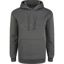 DRAKE Men's Back Eddy Embossed Castlerock Gray Hoodie (DW2298-CRG) - Drake