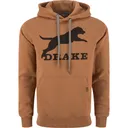 DRAKE Men's Leaping Lab Golden Pecan Dark Heather Graphic Hoodie (DS1650-GPD) - Drake