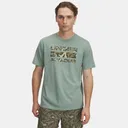 UNDER ARMOUR Men's Stacked Logo Fill Silica Green/Marine OD Green T-Shirt (1361903-348) - Under Armour