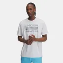 UNDER ARMOUR Men's Stacked Logo Fill Halo Gray/Steel T-Shirt (1361903-014) - Under Armour