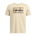 UNDER ARMOUR Men's Stacked Logo Fill Khaki Base T-Shirt (1361903-289) - Under Armour