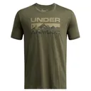 UNDER ARMOUR Men's Stacked Logo Fill Marine OD Green T-Shirt (1361903-391) - Under Armour