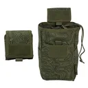 GRITR Tactical Molle Dump Pouch, Foldable Dump Bag for Belts, Green Topographic - Gritr