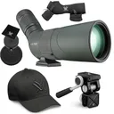 VORTEX Razor HD 13-39x56 Angled Spotting Scope w/ Pro Car Window Mount & Men's Flexfit Cap - Vortex