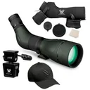 VORTEX Diamondback HD 20-60x85 Angled Spotting Scope w/ Car Window Mount and Men's Flexfit Cap - Vortex