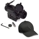VORTEX Spitfire 1x Prism Scope w/ DRT Reticle MOA & Men's FlexFit Cap - Vortex