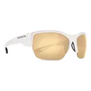 KAENON Arcata Sr Matte White / Ultra Brown Gold Mirror Sunglasses (058MTWHBK-UGLD) - Kaenon