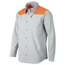 BERETTA Men's Ozark Lite Grey/Blaze Orange Tech Shirt (LU332T244509R3) - Beretta