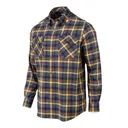 BERETTA Men's Cadet Beige/Blue Check Flannel Shirt (LU991T243508E9) - Beretta