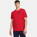 UNDER ARMOUR Men's Freedom Flag Downpour Red/Midnight Navy T-Shirt (1370810-601) - Under Armour