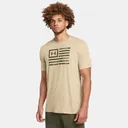 UNDER ARMOUR Men's Freedom Flag Desert Sand/Marine OD Green Printed T-Shirt (1382969-290) - Under Armour