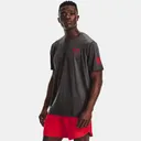 UNDER ARMOUR Men's Freedom Flag Charcoal Medium Heather/Red T-Shirt (1370810-019) - Under Armour