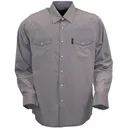 OUTBACK TRADING Moab Grey Western Snap Bamboo Shirt (35029-GRY) - Outback Trading