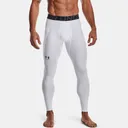 UNDER ARMOUR Men's HeatGear White / Black Leggings (1361586-100) - Under Armour