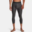 UNDER ARMOUR Men's HeatGear Carbon Heather / Black 3/4 Leggings (1361588-090) - Under Armour