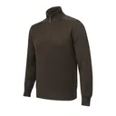 BERETTA Men's Dover Tech Brown Bark Half Zip Sweater (PU691T234608C1) - Beretta