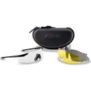 ESS ICE Black Shooting Glasses with Hi-Def Yellow/Smoke Gray/Clear Lenses (740-0020) - Ess Eyewear
